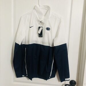 Nike Penn State Nittany Lions Windbreaker Navy White Quarter Zip Jacket Mens S